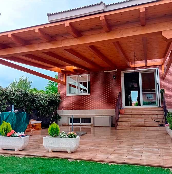 Porches de madera en Collado Villalba